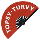 Topsy-Turvy Bamboo Hand Fan