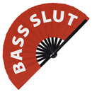 Bass Slut Bamboo hand fan