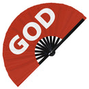 God Bamboo Hand Fan