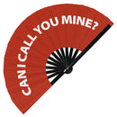 Can I Call You Mine? Bamboo hand fan