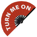 Turn Me On Bamboo Foldable Hand Fan