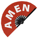 Amen Bamboo Hand Fan