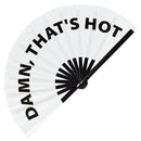 Damn, That's Hot Bamboo Hand Fan
