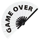Game Over Bamboo Hand Fan