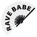Rave Babe Bamboo Hand Fan