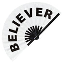 Believer Bamboo hand fan