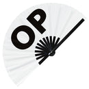OP Bamboo Hand Fan