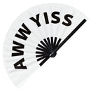 Aww Yiss | Bamboo hand fan