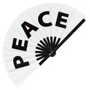 Peace Bamboo Hand Fan