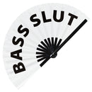 Bass Slut Bamboo hand fan