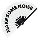 Make Some Noise Bamboo Hand Fan