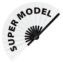 Super Model Bamboo Hand Fan