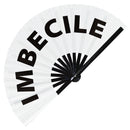 Imbecile Bamboo Hand Fan