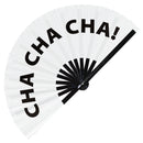 Cha Cha Cha! Bamboo hand fan