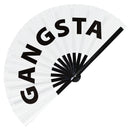 Gangsta Bamboo Hand Fan