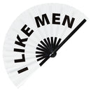 I like Men Bamboo Hand Fan