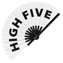High Five Bamboo Hand Fan
