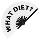 What Diet? Bamboo hand fan