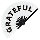 Grateful Bamboo Hand Fan