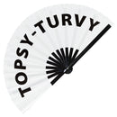 Topsy-Turvy Bamboo Hand Fan