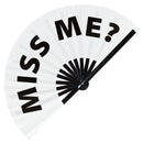 Miss Me? Bamboo Hand Fan