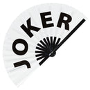 Joker Bamboo Hand Fan