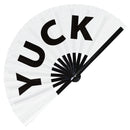 Yuck Bamboo hand fan