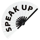 Speak Up Bamboo Hand Fan
