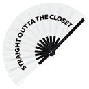 Straight Outta the Closet Bamboo Hand Fan