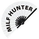 MILF Hunter Bamboo Hand Fan
