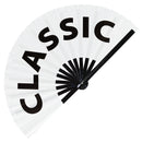 Classic | Hand Fan foldable bamboo gifts Festival accessories Rave handheld event Clack fans