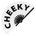 Cheeky | Hand Fan foldable bamboo gifts Festival accessories Rave handheld event Clack fans