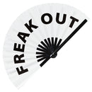 Freak Out Bamboo Hand Fan