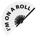 I'm on a Roll Bamboo Hand Fan