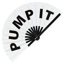 Pump It Bamboo Hand Fan