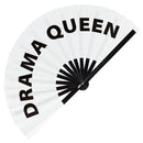 Drama Queen Bamboo Hand Fan