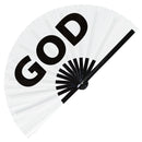 God Bamboo Hand Fan