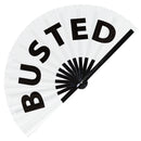 Busted Bamboo hand fan