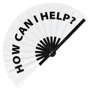 How Can I Help? Bamboo Hand Fan