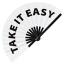 Take It Easy Bamboo Hand Fan