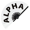Alpha Bamboo Hand Fan