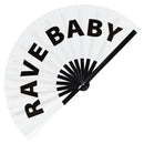 Rave Baby Bamboo Hand Fan