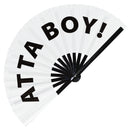 Atta Boy! - Bamboo hand fan