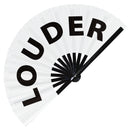 Louder Bamboo Hand Fan