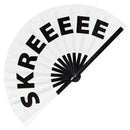 Skreeeee Bamboo Hand Fan