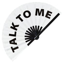 Talk to Me Bamboo Hand Fan