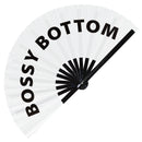 Bossy Bottom Bamboo hand fan