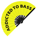 Addicted To Bass Bamboo Hand Fan