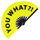 You What?! Clack hand fan