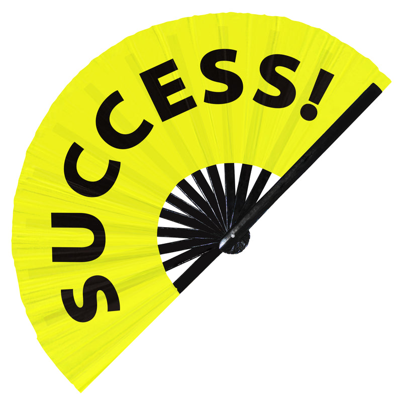 Success! Hand Fan foldable bamboo circuit rave hand fans funny gag slang words expressions statement outfit party supply gear gifts music festival event rave accessories essential for men and women wear